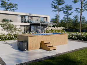 Basen Drewniany z wkładem polipropylenowym 480cm x 240cm (THERMO DREWNO)